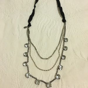 NWOT American Eagle long jeweled ribbon necklace